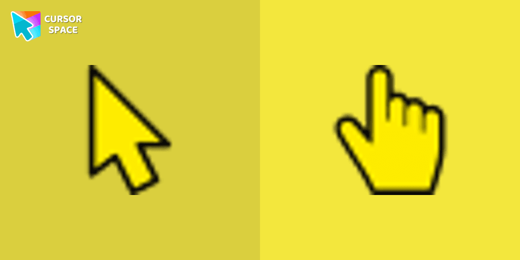Yellow cursor cursor pack